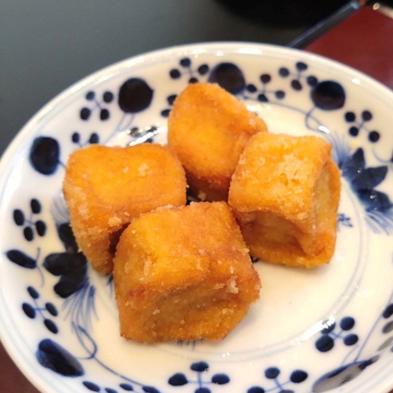 調理例：かぼちゃ麸の揚げもの