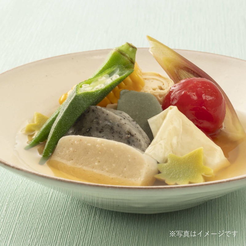 調理例：なま麸と生ゆばの冷やし鉢