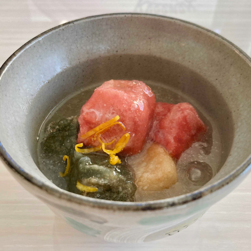 なま麸とかぶのすり流し餡